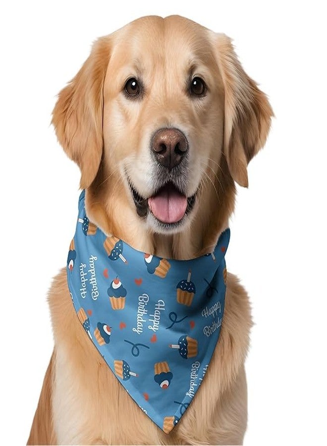 دبليو منديل للكلاب (مجموعة من قطعتين) | هذه المناديل الرائعة ذات التصميم الجميل هي الإكسسوار المثالي لتصفيف شعر الكلاب الكبيرة والمتوسطة والصغيرة. اربطها. (مقاس واحد، كب كيك + طوقان) - Image 2